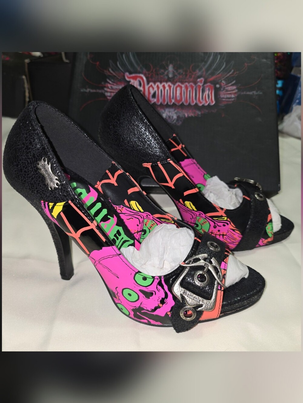 Rare Vintage Demonia Zombie Heels Never Worn - Size 6